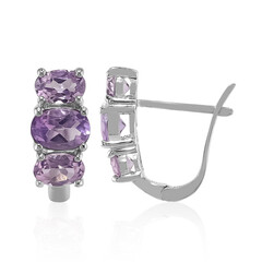 Amethyst Silver Earrings