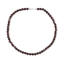 Mozambique Garnet Silver Necklace