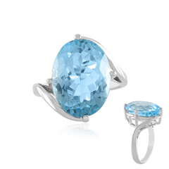 Sky Blue Topaz Silver Ring