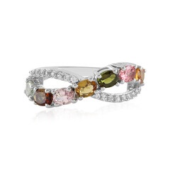 Fancy Tourmaline Silver Ring