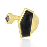 Black Onyx Silver Ring