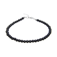 Black Tourmaline Silver Bracelet