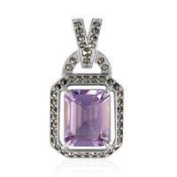 Rose de France Amethyst Silver Pendant (Annette classic)