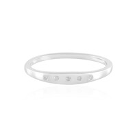 I2 (I) Diamond Silver Ring