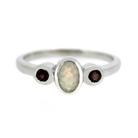 Welo Opal Silver Ring