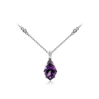 14K Amethyst Gold Necklace