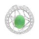 Imperial Chrysoprase Silver Pendant