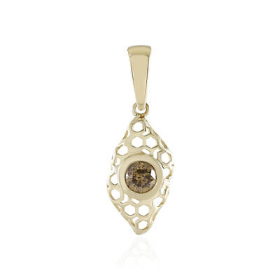 9K I2 Champagne Diamond Gold Pendant (Ornaments by de Melo)