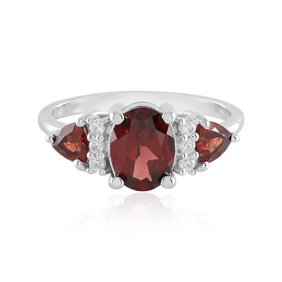 Indian Garnet Silver Ring