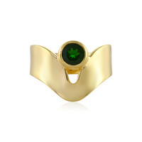 Russian Diopside Silver Ring