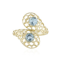 9K AAA Aquamarine Gold Ring (Ornaments by de Melo)