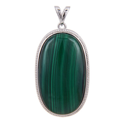 Malachite Silver Pendant