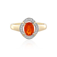 9K Cherry Opal Gold Ring