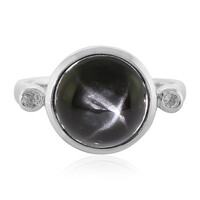 Indian star diopside Silver Ring