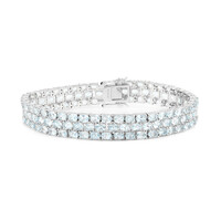 Sky Blue Topaz Silver Bracelet