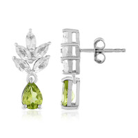 Peridot Silver Earrings