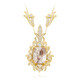 18K Namibian Cerussite Gold Necklace (de Melo)