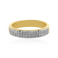 I4 (J) Diamond Silver Ring