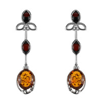 Baltic Amber Silver Earrings