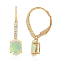 10K AAA Welo Opal Gold Earrings