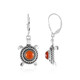 Red Onyx Silver Earrings (Desert Chic)