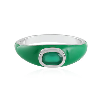 Green Onyx Silver Ring