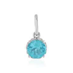 Paraiba Apatite Platinum Pendant