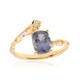 14K Unheated Tanzanite Gold Ring (CIRARI)