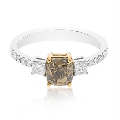 18K SI2 Brown Diamond Gold Ring (CIRARI)