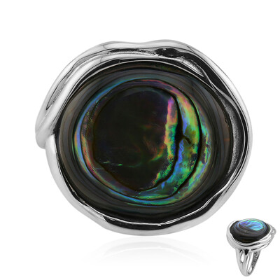 Abalone Shell Silver Ring (Art of Nature)