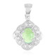 Imperial Chrysoprase Silver Pendant