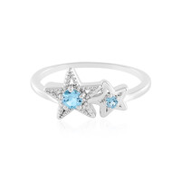 Swiss Blue Topaz Silver Ring