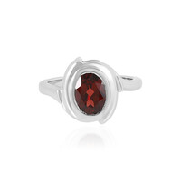 Mozambique Garnet Silver Ring