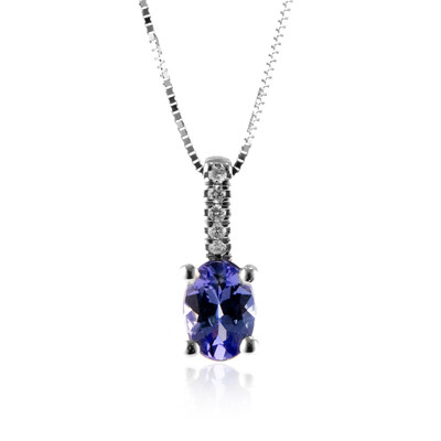 10K AAA Tanzanite Gold Necklace