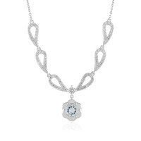 Brazilian Aquamarine Silver Necklace