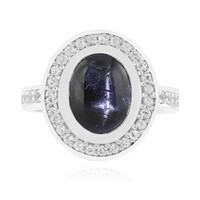 Indian star diopside Silver Ring