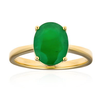 18K AAA Zambian Emerald Gold Ring (CIRARI)