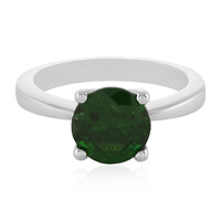 Russian Diopside Silver Ring