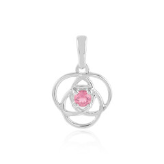 Nigerian Pink Tourmaline Silver Pendant