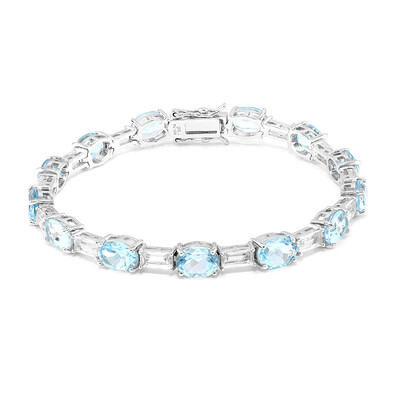 Sky Blue Topaz Silver Bracelet