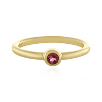 Pink Tourmaline Silver Ring