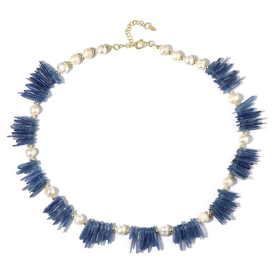 Nepal Kyanite Silver Necklace (Riya)