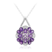 Amethyst Silver Necklace