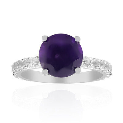 Zambian Amethyst Silver Ring