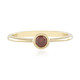 9K I2 Red Diamond Gold Ring