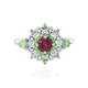 Nigerian Pink Tourmaline Silver Ring