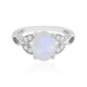 Rainbow Moonstone Silver Ring