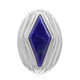 Lapis Lazuli Silver Pendant (MONOSONO COLLECTION)