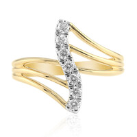 14K VVS1 (G) Diamond Gold Ring