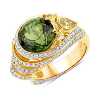 14K Green Tourmaline Gold Ring (SUHANA)